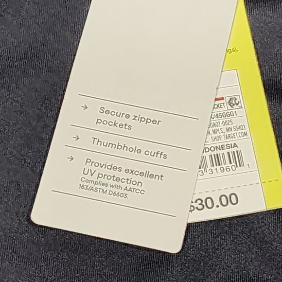 All in Motion Femme Knit 1/2 Zip Jacket Black XXL - Picture 6 of 9